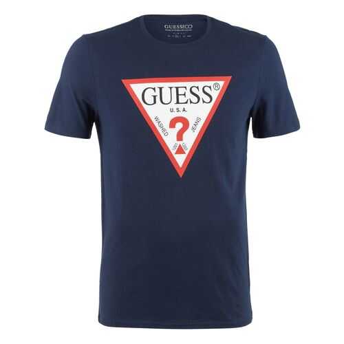 Футболка мужская Guess M0YI71-I3Z11 синяя S в Бершка