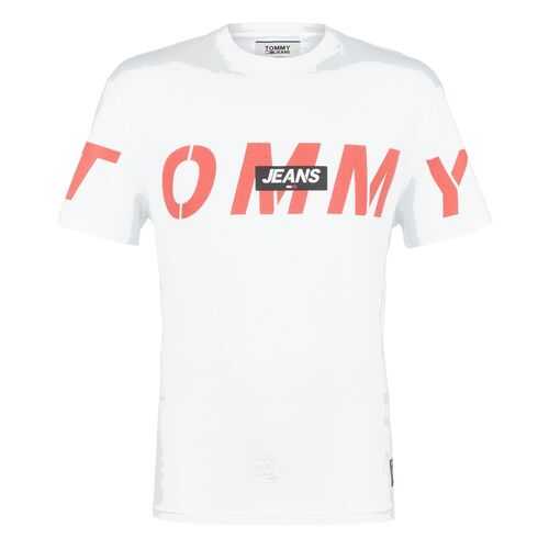 Футболка мужская Tommy Jeans DM0DM07856 белая L в Бершка