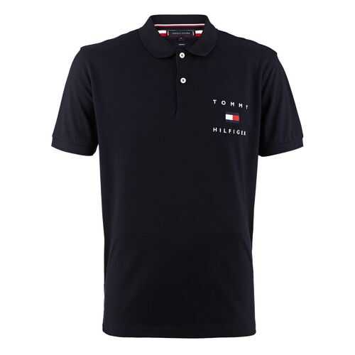 Футболка-поло мужская Tommy Hilfiger MW0MW14152 синяя XL в Бершка